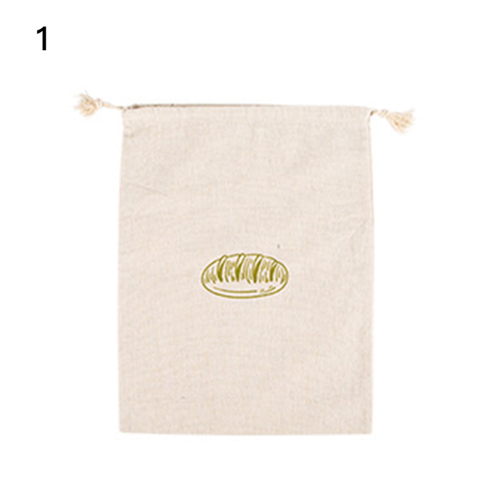 TOPOINT Homemade Reusable Linen Bread Bags, Natural Unbleached Bread