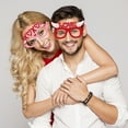 thumbnail image 3 of TanSiDing Ensemble de Fournitures de Fête de la Saint-Valentin 12 Pcs, Décorations de Verres Roses en Forme de Cœur Romantique, Kit de Vaisselle Jetable pour Invités de 8-16 Ans, Accessoire Photo pour Banquet d'Anniversaire et de Fiançailles, 3 of 5