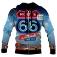 thumbnail image 3 of Nueva sudadera con capucha con cremallera para hombre, chaqueta con estampado 3D de motocicleta Route 66, ropa de abrigo de gran tamaño para hombre, sudadera con capucha de moda urbana para hombre, 3 of 4