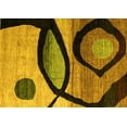 thumbnail image 1 of Ahgly Company Indoor Rectangle Abstract Yellow Modern Area Rugs, 7' x 9', 1 of 4