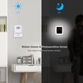 thumbnail image 3 of pequeña luz de noche Irfora Lámpara de noche de pared con sensor de movimiento enchufable LED con brillo y tiempo de iluminación de 30 s / 60 s / 90 s / 120 s ajustable para sala de estar, dormitorio, Irfora pequeña luz de noche, 3 of 7