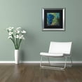 thumbnail image 3 of Trademark Fine Art "Vino Blu Two" Canvas Art by Color Bakery Black Matte, Silver Frame, 3 of 4