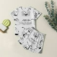 thumbnail image 2 of Colorable Pajamas for Tweens Bee Day Nightwear Outfit Cute Insect Clothes Sleepwear 2pcs Pulloverr Colorable DIY Sleepwear Set 2-3 Years #White, 2 of 5