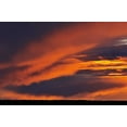 thumbnail image 2 of Grandmaison, Mike 18x13 Black Ornate Wood Framed with Double Matting Museum Art Print Titled - Canada Storm over Prince Albert NP at sunset, 2 of 4