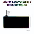 thumbnail image 2 of Mouse Pad Gamer Con Luz LED RGB Iluminado 90×40 CM Antideslizante, 2 of 9