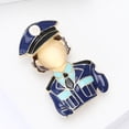 thumbnail image 6 of LICEWO Lightweight Alloy Cartoon Cop Badge Fun Design Brooch Pin Gift For Most Ages, 6 of 8