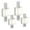 Style D, variant on simhoa 4 Pieces Bifold Sliding Closet Doors Hardware Metal Guide Wheel Door Repair Kits Style D