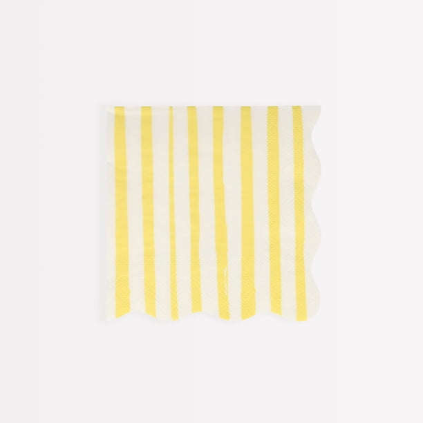 Paquete de 16 Servilletas a Rayas Pastel Meri Meri, Gruesas y Absorbentes