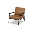thumbnail image 3 of A&D Home Parker Vegan Leather Accent Chair, Light Brown, 3 of 8