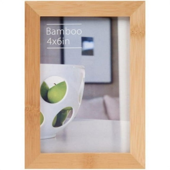 CONTEMPORARY Bamboo Natural-stain 4x6 frame by EcoCare - 4x6