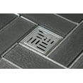 thumbnail image 3 of Kingston Brass BSF4410SS Watercourse 4" Square Shower Drain, Polished Stainless Steel, 3 of 5