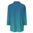 thumbnail image 5 of Blouses pour Femmes, T-shirt Assorti Col en V Col Rabattu Manches 3/4, 5 of 5