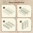 thumbnail image 5 of Amadwell 5-Tier Bookshelf with 10 Open Shelves, 47" Freestanding Bookcase, Sturdy Metal Frame, for Living Room, Gray, 5 of 9