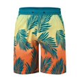 thumbnail image 3 of JAJAHO Mens Hawaiian Summer Shorts Tropical Print Casual Drawstring Beach Surf Quick Drying Shorts Comfy Bottoms, 3 of 9