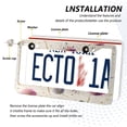 thumbnail image 3 of Aluminum License Plate Frame 2 Pack Car Exterior Accessory Car Tag Holder for Front Rear Plates Cars Decor Pink and Purple Dandelions, 3 of 7