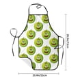 thumbnail image 4 of Naloa 1Pack Adjustable Bib Apron Waterdrop Resistant Cooking Kitchen Aprons for Women Men Chef, Happy Fruit Print, 4 of 5
