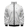 thumbnail image 3 of Chaqueta con estampado geométrico en 3D para hombre, abrigo de manga larga con estampado moderno, ropa de calle, chaquetas deportivas de gran tamaño con cremallera y personalidad, 3 of 5