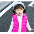 thumbnail image 3 of TAIAOJING Kids Toddler Jacket Child Kids Baby Boys Girls Sleeveless Winter Solid Coats Hooded Vest Outer Outwear Clothes Fall Outfits 6-8 Years, 3 of 4