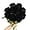 Black, variant on Zukuco 10 Pack Artificial Roses Fake Rose Silk Flowers with Stem Floral Gift for Wedding Arrangement Party Home Decor (Red)
