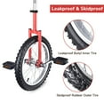 thumbnail image 4 of AW Roue de 16 Pouces Pouces Monocycle Étanche Pneu en Butyle Roue Cyclisme Sports de Plein Air Mise en Forme Exercice Santé Rouge, 4 of 10