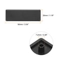 thumbnail image 2 of Unique Bargains Standard Plastic Rectangle Aluminum Extrusion End Cap Black 90x30mm Trolley, Fish Tank Rack, Storage Rack 10Pcs, 2 of 6