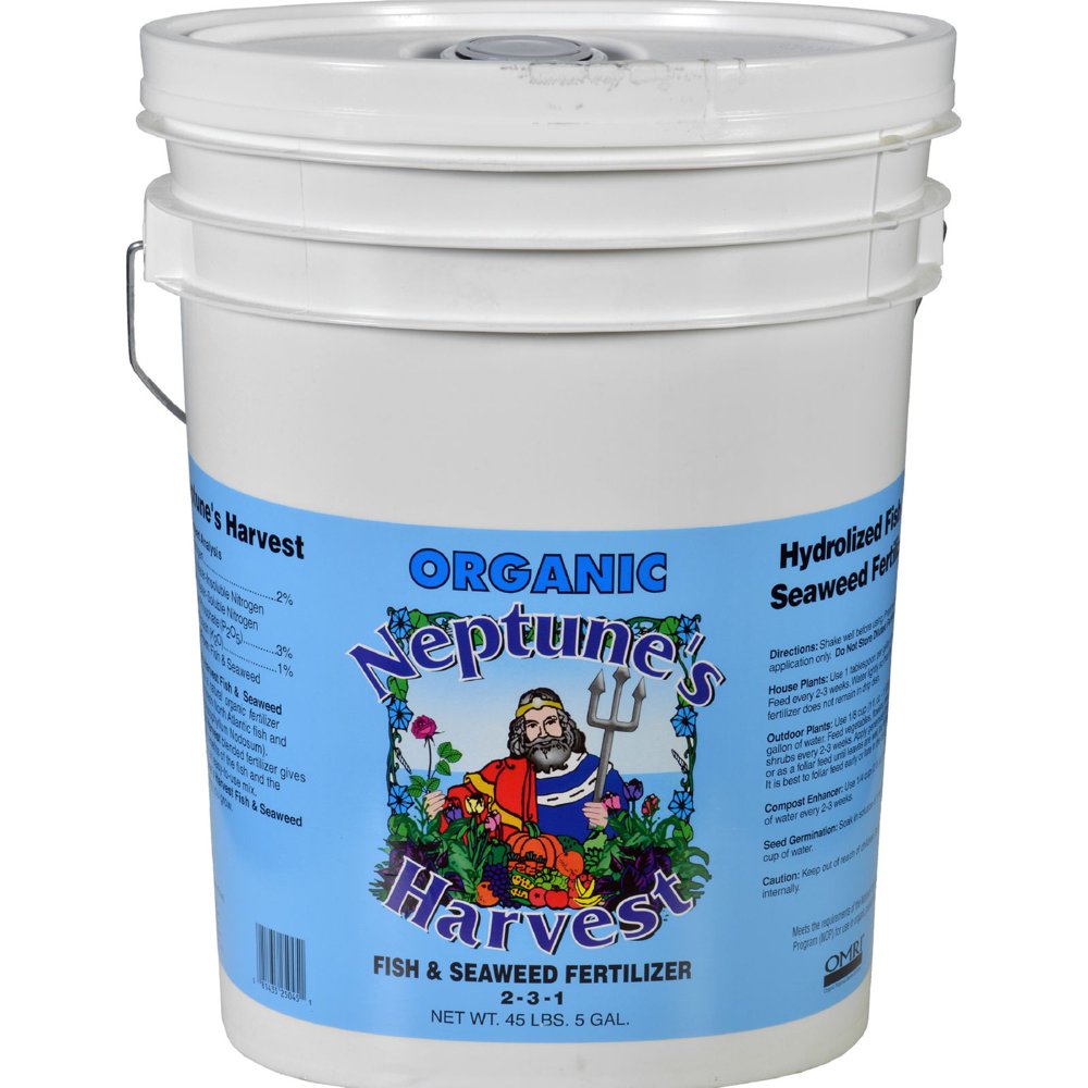 Neptune's Harvest Fish and Seaweed Fertilizer Blend Blue Label 5