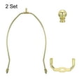 thumbnail image 4 of Kit de arpa de lámpara de 10 pulgadas Uxcell con soporte de pantalla de lámpara tono dorado 2 juegos, 4 of 6