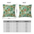thumbnail image 2 of Yiaed Christmas Donuts Print Pillow Covers Super Soft Decorative Square Throw Pillow Covers Case Cushion Covers for Sofa Couch Bedroom Car Decor（No pillow core）-24"x24", 2 of 7