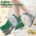 thumbnail image 5 of Women Men Crazy Funny Socks Novelty Knit Graphic Winter Warm Feet Sock Cute Christmas Halloween Birthday Party, 5 of 5