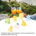 thumbnail image 4 of 20pcs Cute Straw Toppers, Reusable Silicone Straw Covers for 8mm Straws, Sealing, Dustproof with Cute Design, 4 of 8