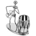 thumbnail image 1 of AURARMLET Soporte Para Bolígrafos De Escritorio En Metal Con Única De Músico Y Acabado Plateado, 1 of 7