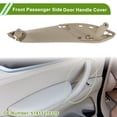 thumbnail image 2 of Cubierta de tirador de panel de puerta del lado del pasajero delantero para BMW Serie 3 316 318 320 328 330 335 340 M3 2012-2018 No.51417279316 Beige ABS 1 Pc, 2 of 6