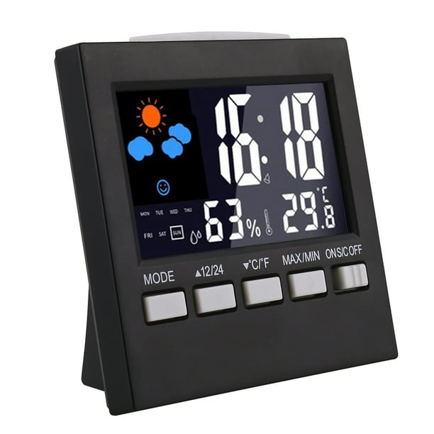 Pcapzz Clock with Thermometer,Digital Calendar,Digital Alarm Clock ...