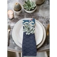 thumbnail image 2 of Blue Coastal Cloth Napkins Set of 4 Reusable Dinner Napkins, Japanese Style Wave Fish Textured Cocktail Napkin Washable Table Napkins for Wedding/Holiday Party/Baby Shower 20"x20", 2 of 7