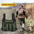 thumbnail image 2 of Bolsos pecho para hombre funcional Cgtredaw chaleco hip-Hop callejero verde, 2 of 6