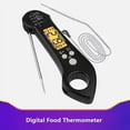 thumbnail image 5 of Termómetro digital para carne de lectura instantánea, resistente al agua, con retroiluminación de sonda plegable de 4,6 pulgadas y función de calibración para cocinar alimentos dulces, parri, 5 of 5