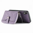 thumbnail image 4 of ELEHOLD Crossbody Wallet Case for iPhone 8 / iPhone 7 / iPhone SE 2022 2020, Zipper PU Leather Phone Case with Card Holder Wrist Strap Purse Cover 4.7 Inch,Purple, 4 of 7