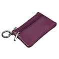 thumbnail image 3 of Ludlz Women Genuine Leather RFID Blocking Mini Wallet Key Ring Zip Coin Purse, 3 of 5