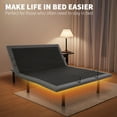 thumbnail image 4 of Adjustable Bed Frame, Electric Bed Frame for Adjustable Base with Wireless Remote and 2 USB Ports, Reclining Bed Frame with Massage, Up to 800LBS, 4 of 9