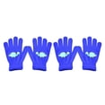 thumbnail image 1 of Guantes para niños sweethay Adorables cubiertas de dedos artesanales de punto cálido con patrón de dragón Azul marino Gris Azul claro Rojo púrpura claro, 1 of 6