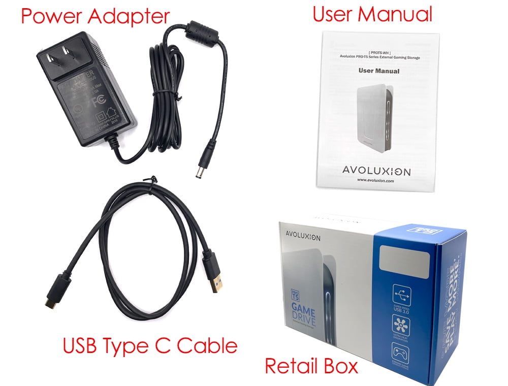 Restored Avolusion PRO-T5 3TB USB 3.0 External Hard Drive for WindowsOS Desktop PC / Laptop (White) - 2 Year Warranty (Refurbished)