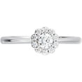 thumbnail image 3 of Pompeii 1/2ct Halo Diamond Solitaire Engagement Ring 14K White Gold (G/H,I1), 3 of 3