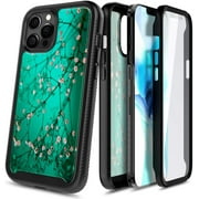 For iPhone 12 Pro Max Case, with Built-in Screen Protector, Nagebee Full-Body Protective Rugged Bumper Cover, Shockproof Durable Case (Plum)