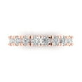 thumbnail image 2 of 1 ctw Wedding Band for Women - 14K Rose Gold Simulated Diamond Stackable Eternity Ring, 2 of 7