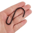 thumbnail image 4 of Paquete de 10 ganchos en S negros para colgar plantas, ganchos en S para colgar ropa, ganchos en S de acero inoxidable resistentes, ganchos duraderos en forma de S para cocina, ganchos peque, 4 of 5