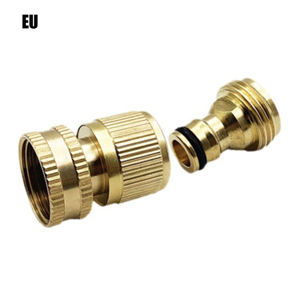 Garden Hose Quick Connect Brass Quick Connector Fitting 3/4 Inch