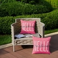 thumbnail image 3 of Outdoor Pillow Covers 18x18 Inch Set of 2 Hello Sunshine Decor Hot Pink Waterproof Throw Pillow Covers Summer Outdoor Waterproof Pillow Covers Decor for Patio Funiture Garden Sofa Couch 020H18, 3 of 6
