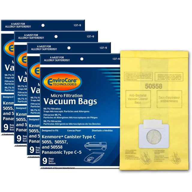 EnviroCare Replacement Micro Filtration Vacuum Cleaner Dust Bags made to fit Kenmore Canister