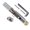Silver, variant on Single Piece Guitar Bridge Assembly For Headless Models Zincs Alloy Brass Blend Enhances Durability