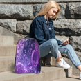 thumbnail image 6 of Kdxio Purple Bubble Abstract Art Clear Backpack, Transparent Bookbag for School for Women Men, Capacity Clear Bag for College, Travel, 6 of 7
